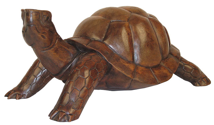 Wooden Tortoise Large - Click Image to Close